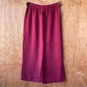 Bryn Walker Magenta Red Tencel Maxi Skirt